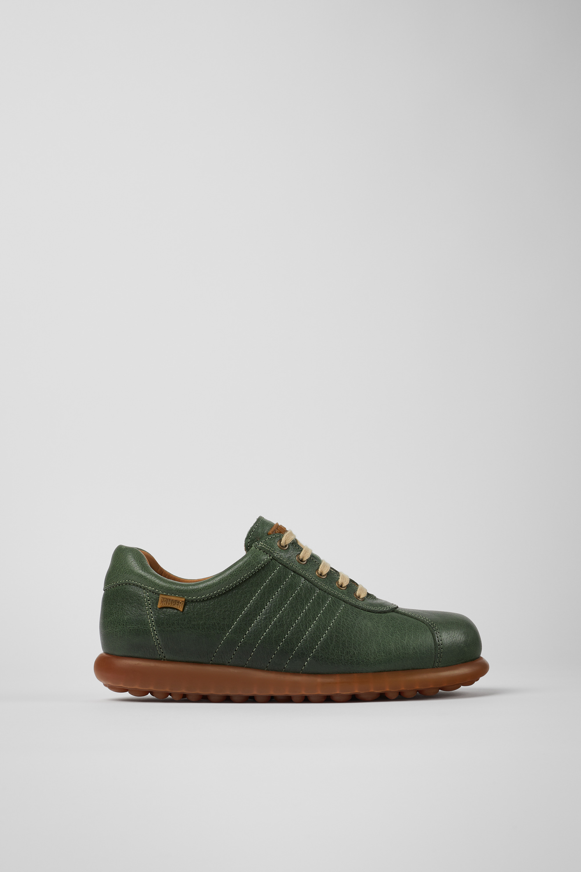 Pelotas - Green vegetable tanned leather shoes for women