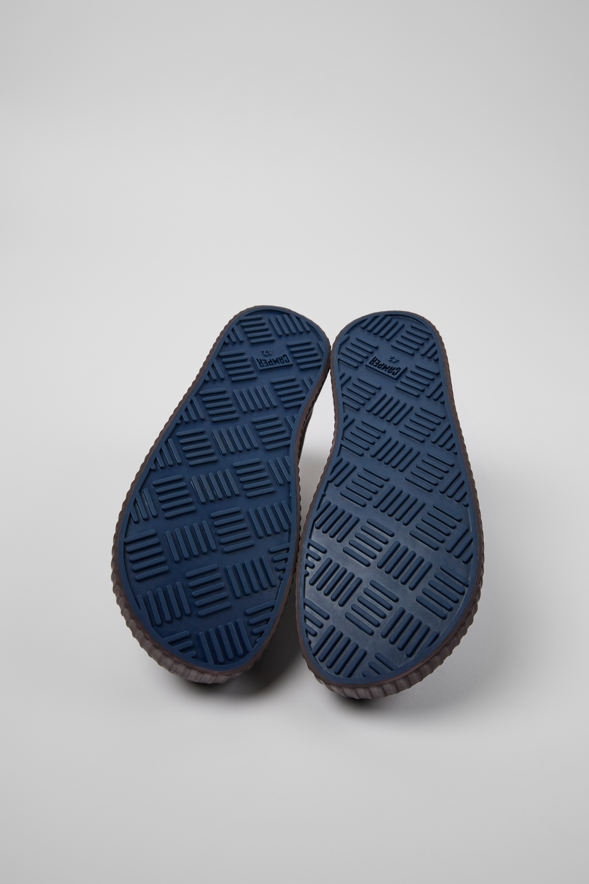 Peu Roda - Burgundy recycled cotton sneakers for men