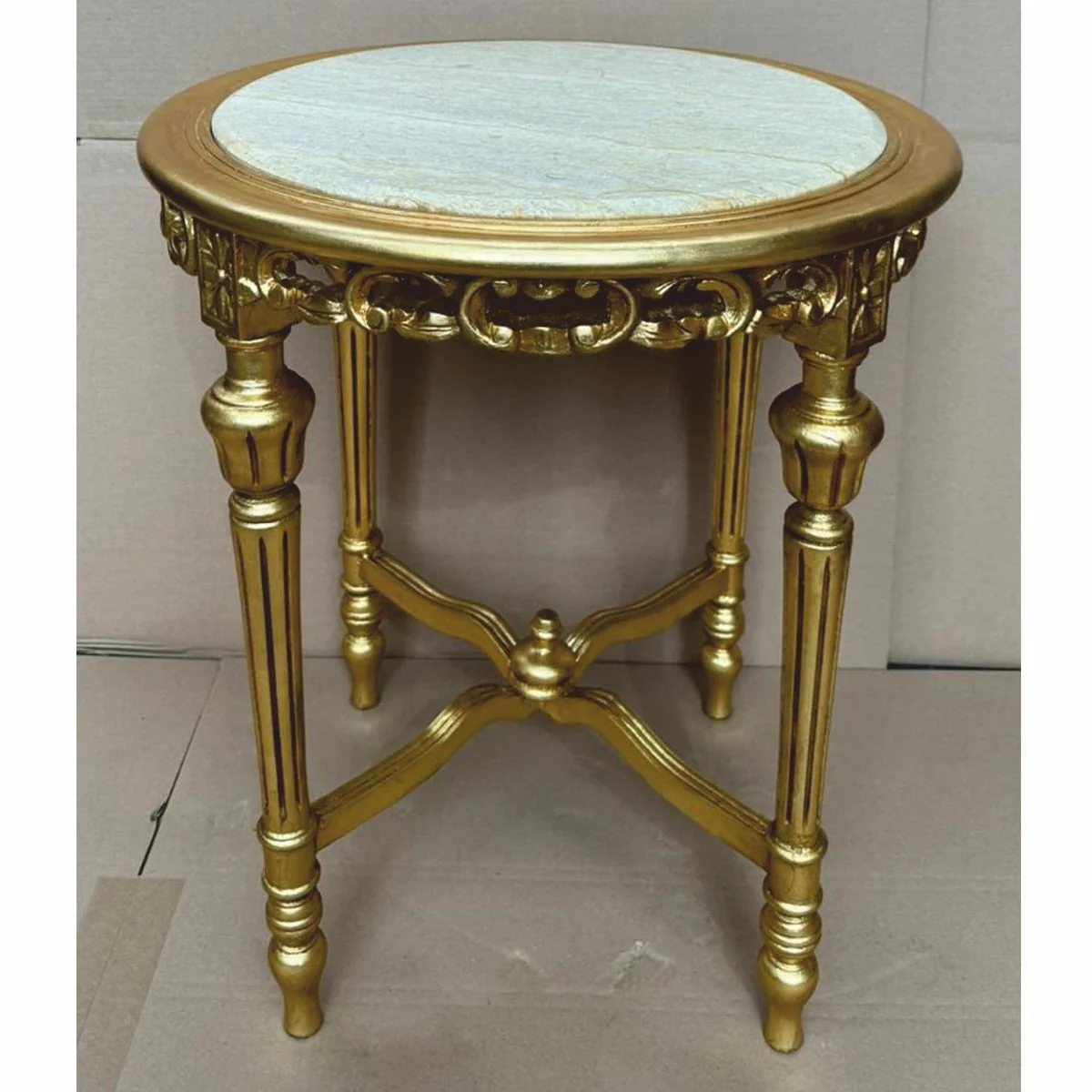 Casa Padrino mesa auxiliar barroco oro / gris ? 60 x A. 72 cm - Muebles barrocos