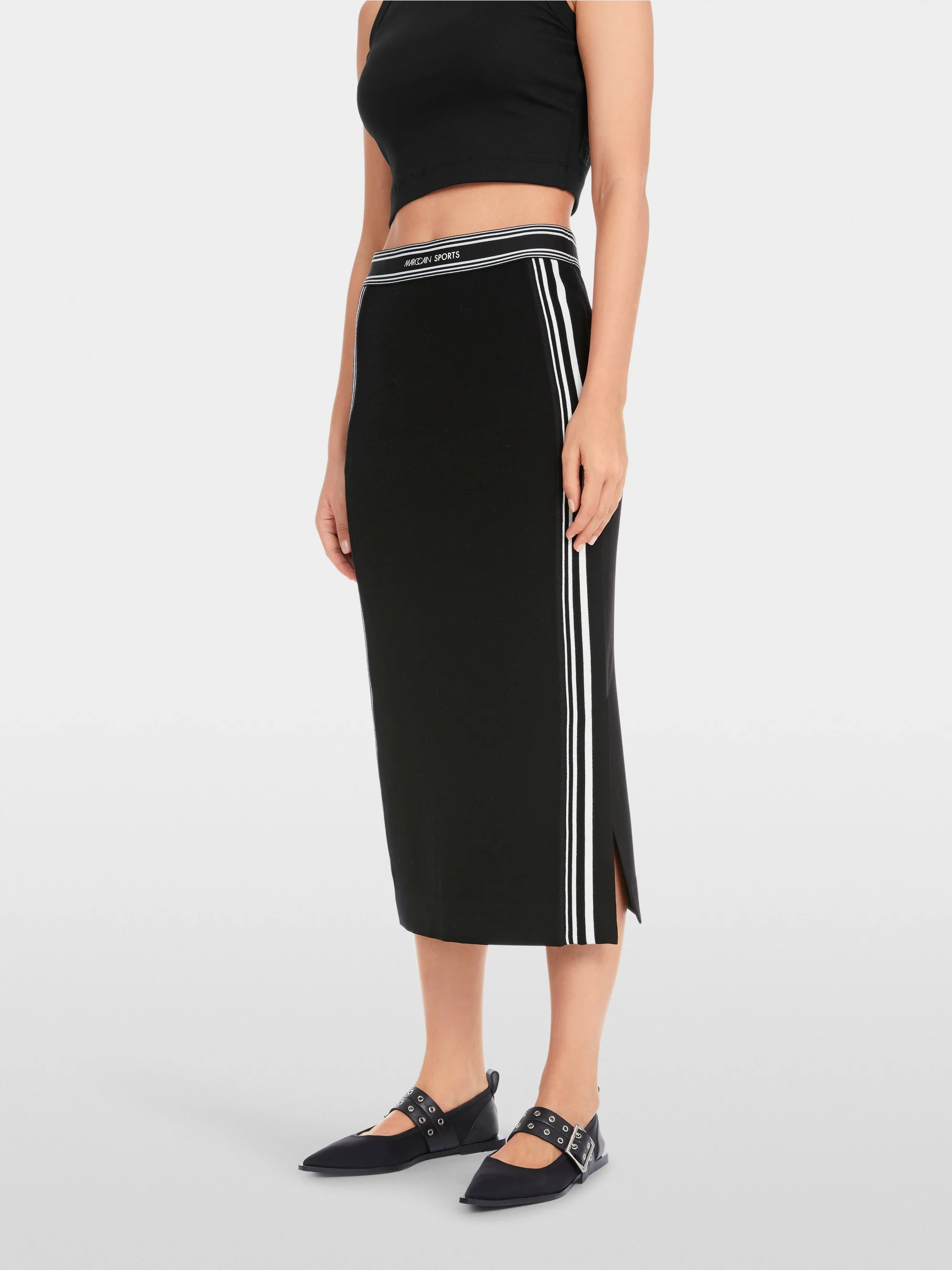 Marc-Cain Rethink Together midi-length skirt