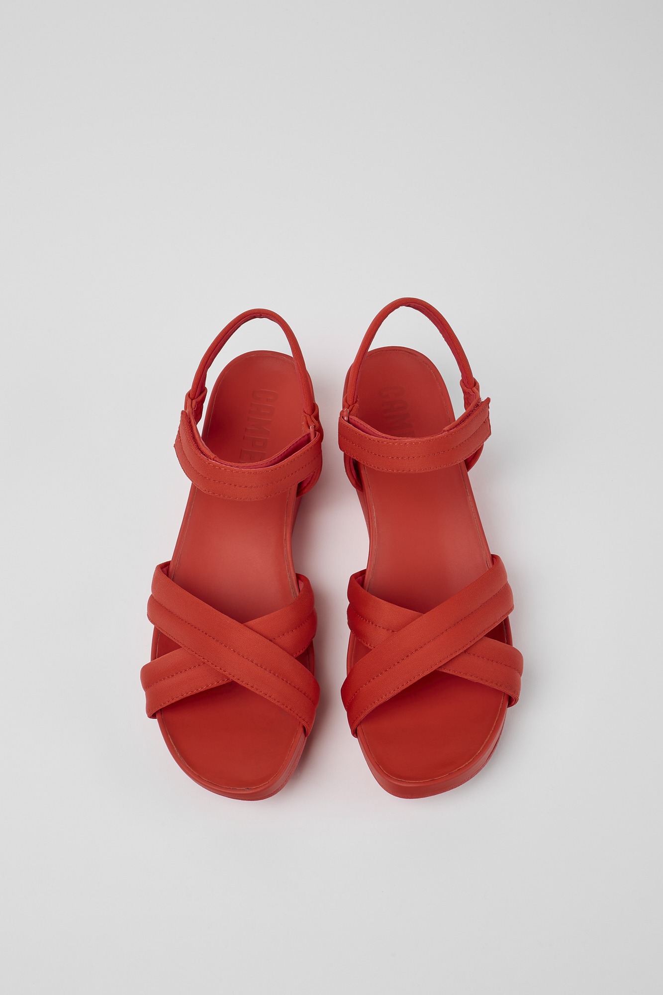 Minikaah - Red recycled PET and nylon sandals for women