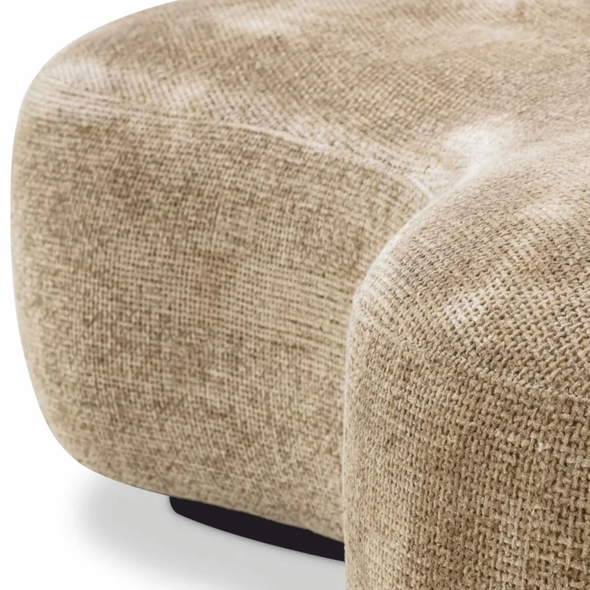 Casa Padrino banco de lujo arena / negro 180 cm - Muebles de sal¨®n y hotel