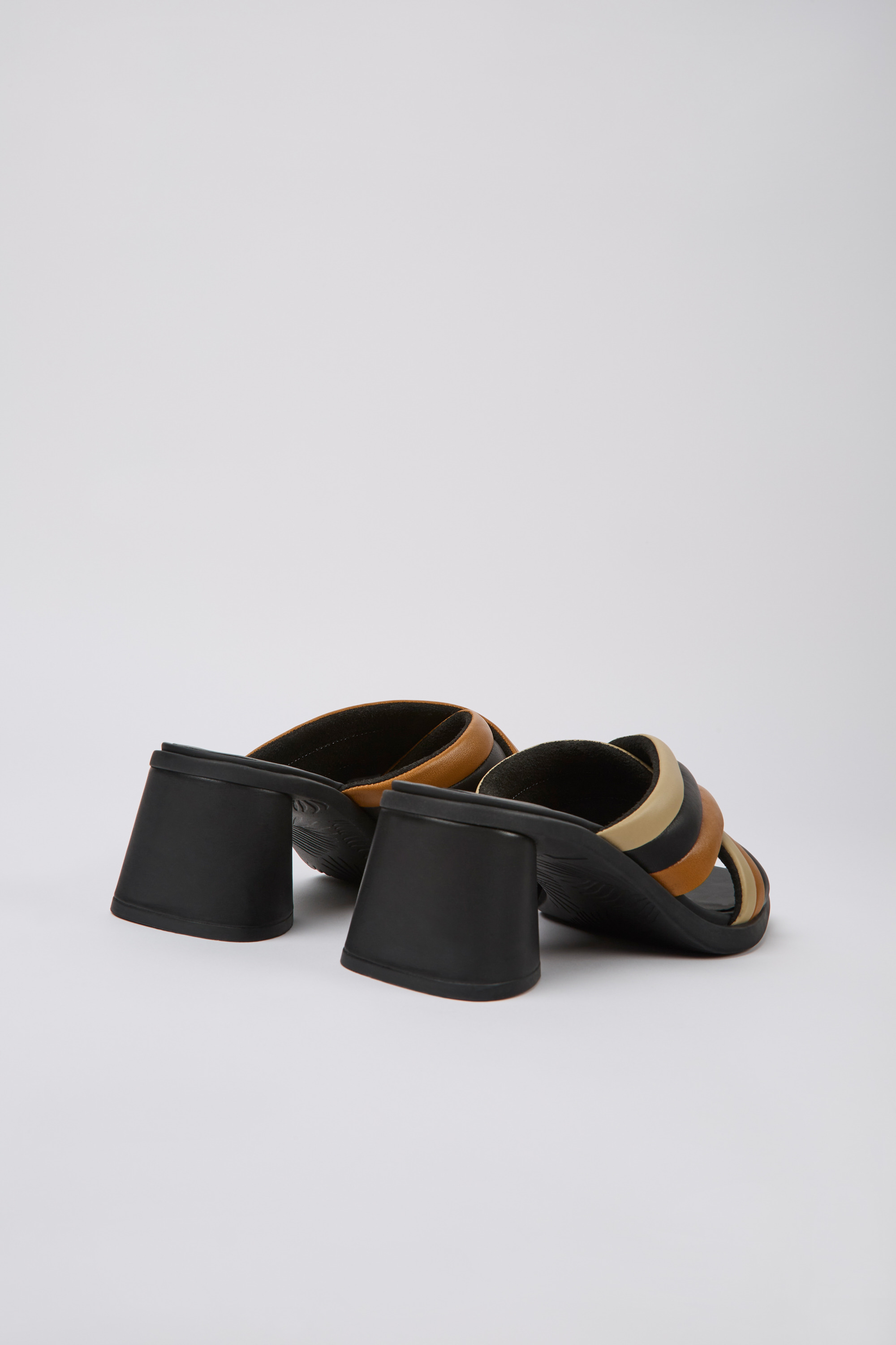 Twins - Multicolored leather sandals for women