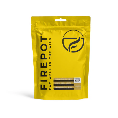 Ración Guiso de ternera con cebada Firepot - Comida deshidratada
