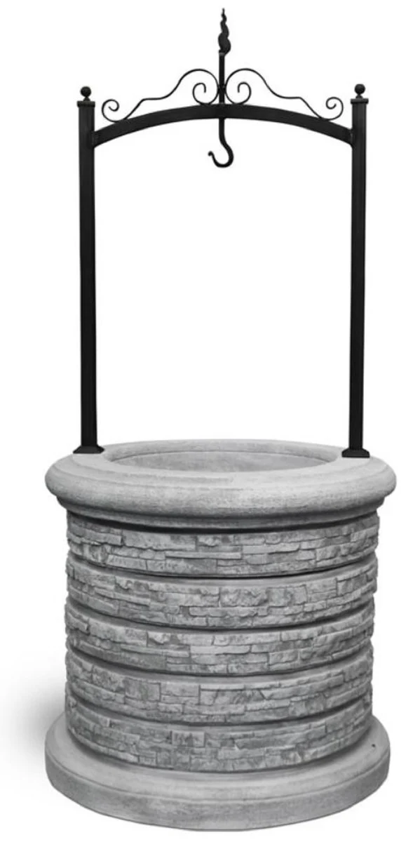 Casa Padrino fuente de jard¨ªn Art Nouveau gris / negro ? 105 x A. 219 cm