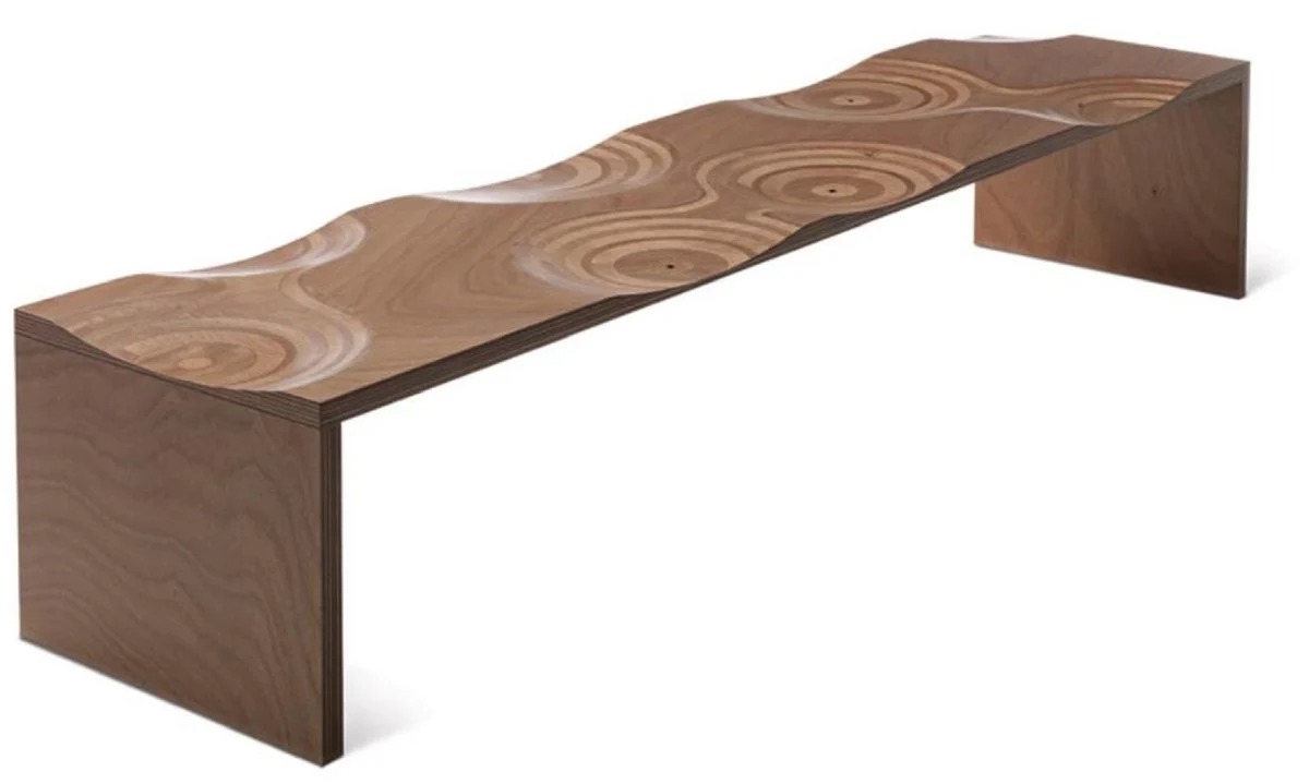 Casa Padrino Banco de Jard¨ªn de Lujo Natural / Marr¨®n 200 cm - Hecho en Italia