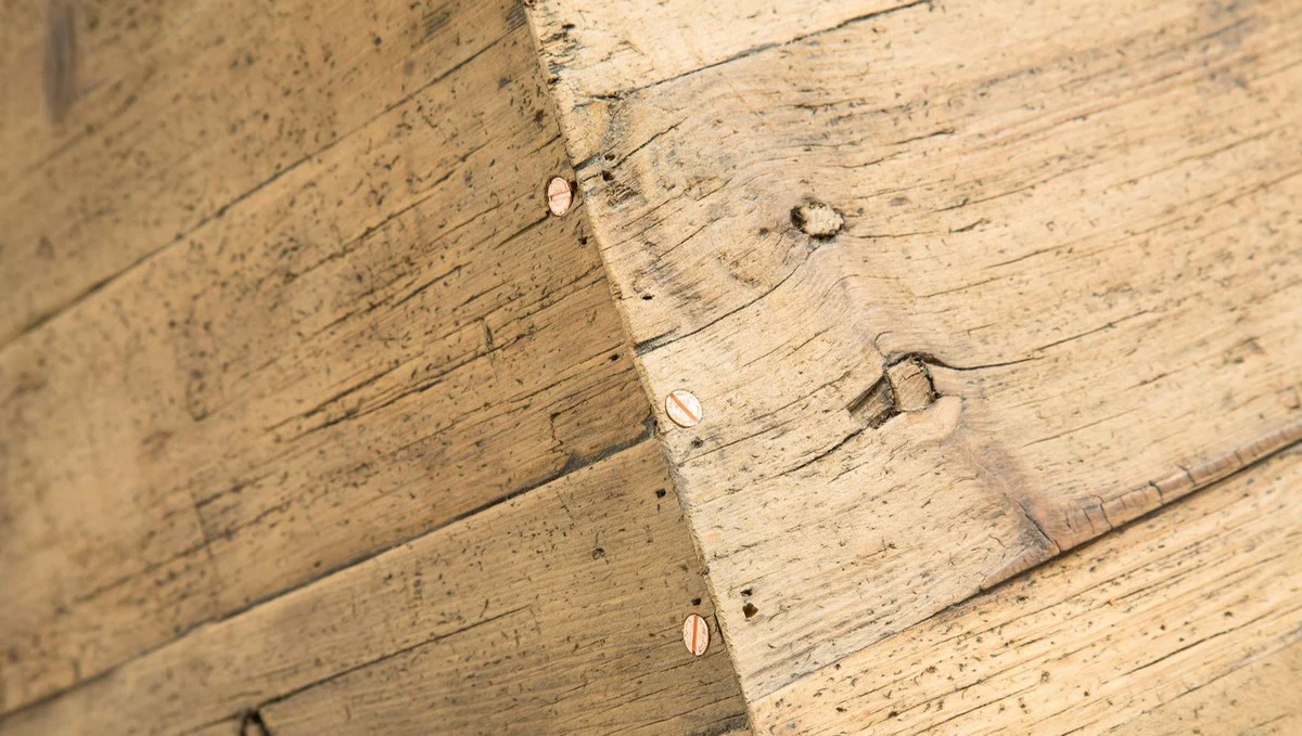 Casa Padrino lámpara de pie de madera de pino colores naturales 190 x 52 x H. 220 cm - Lámpara de Pie de Lujo con Cable Negro