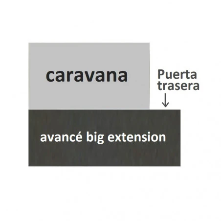 Avancé caravana Intexca BIG EXTENSION con tapas - fondo 360 cm