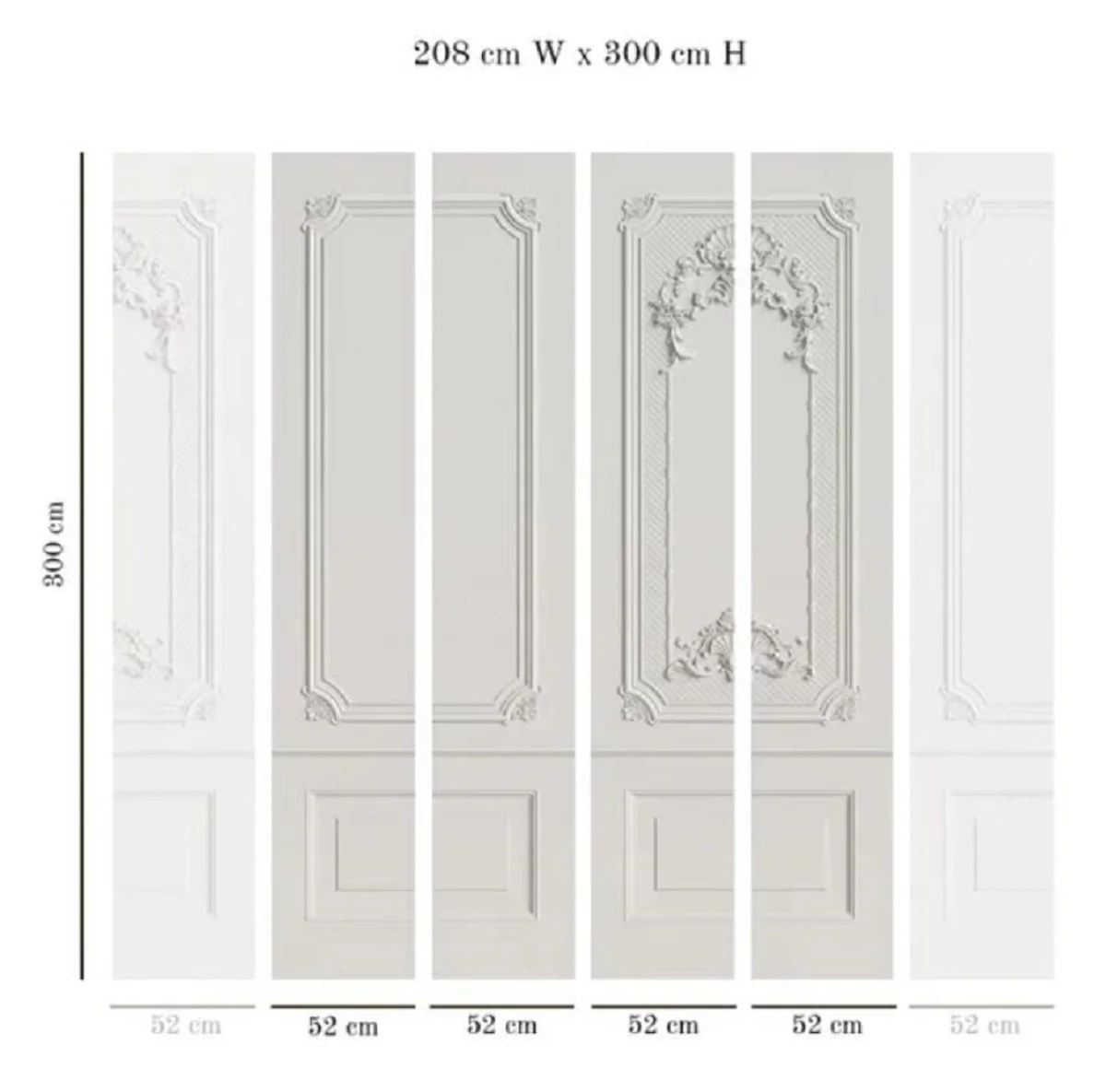 Casa Padrino papel pintado no tejido barroco de lujo gris - Papel pintado de salón de estilo barroco con patrón estuco elegante - Decoración de salón barroco - Decoración de pared estilo barroco