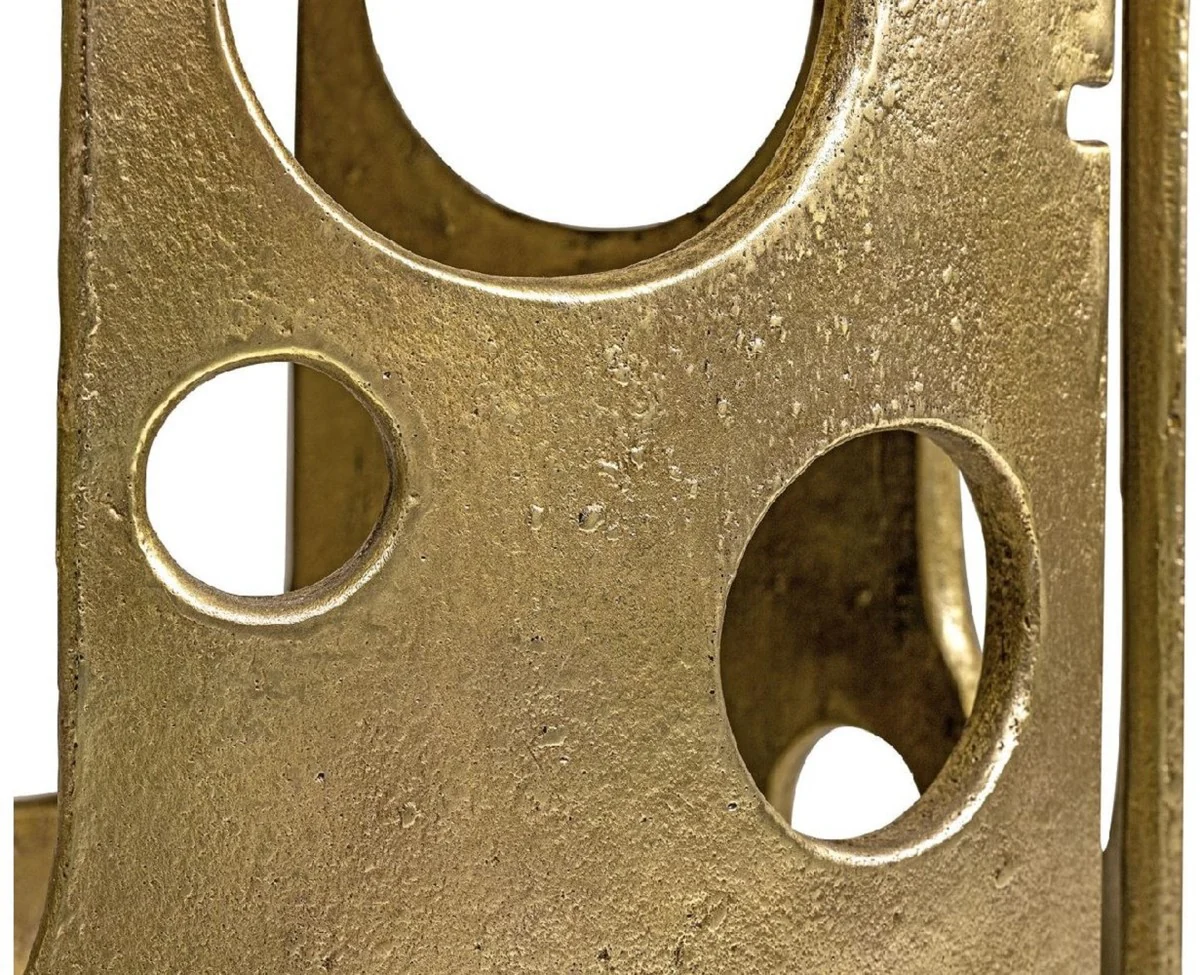 Casa Padrino mesa auxiliar de dise?o bronce ? 50 x A. 60 cm - Mesa redonda de aluminio - Muebles de sal¨®n - Muebles de lujo - Muebles de dise?o - Interiores de lujo - Interiores de dise?o