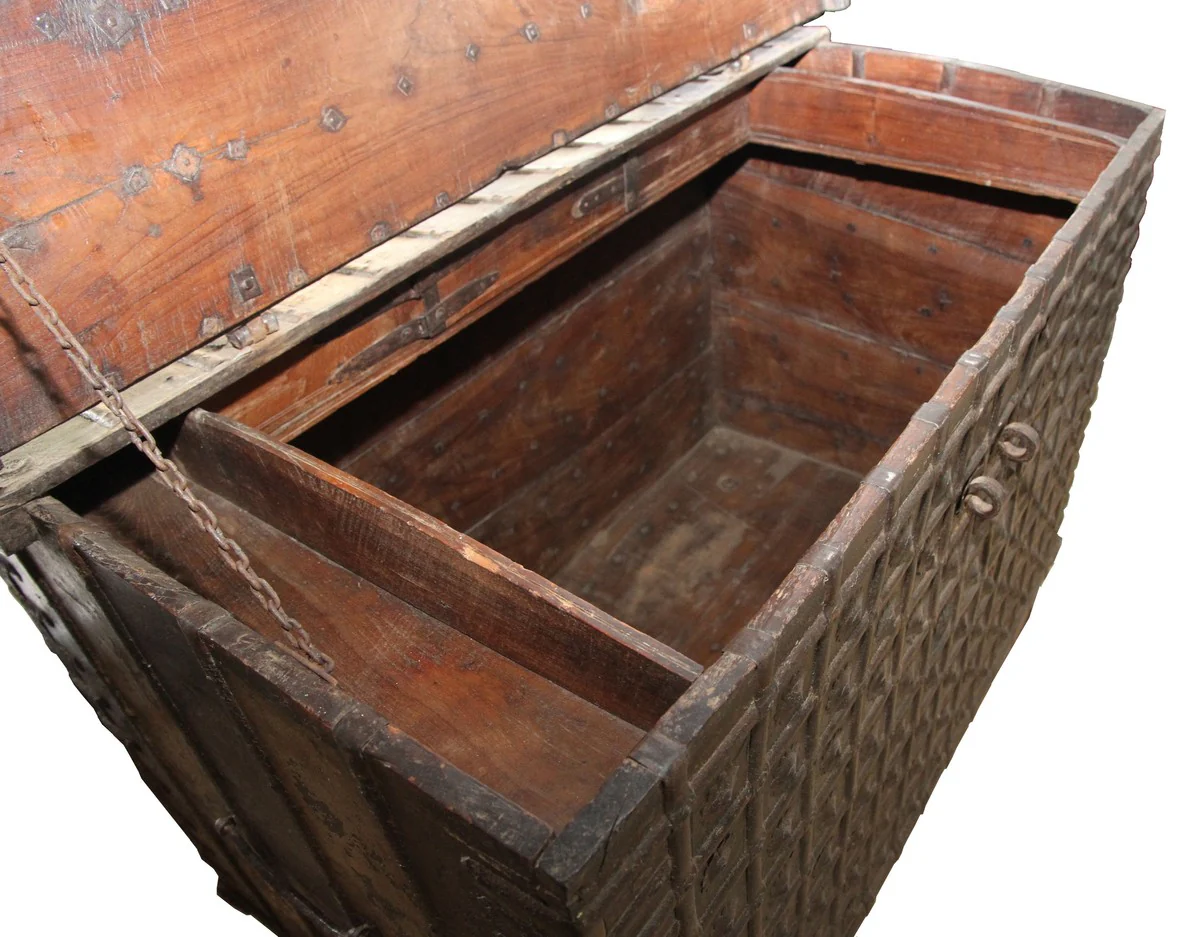 Casa Padrino Antique style solid wood chest - 122 x 75 x 91 cm