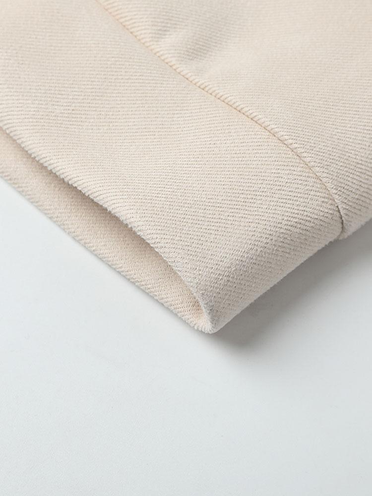 Letter Print Suede Crew Neck Sweatshirt