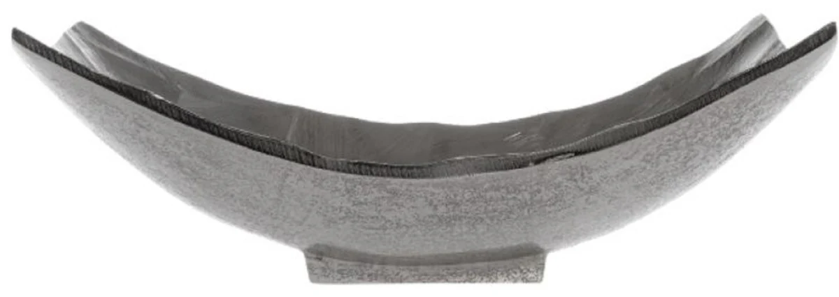 Casa Padrino cáscara de fruta de metal de lujo plata 28 x 21 x H. 10 cm - Cáscara de Fruta Decorativa de Lujo