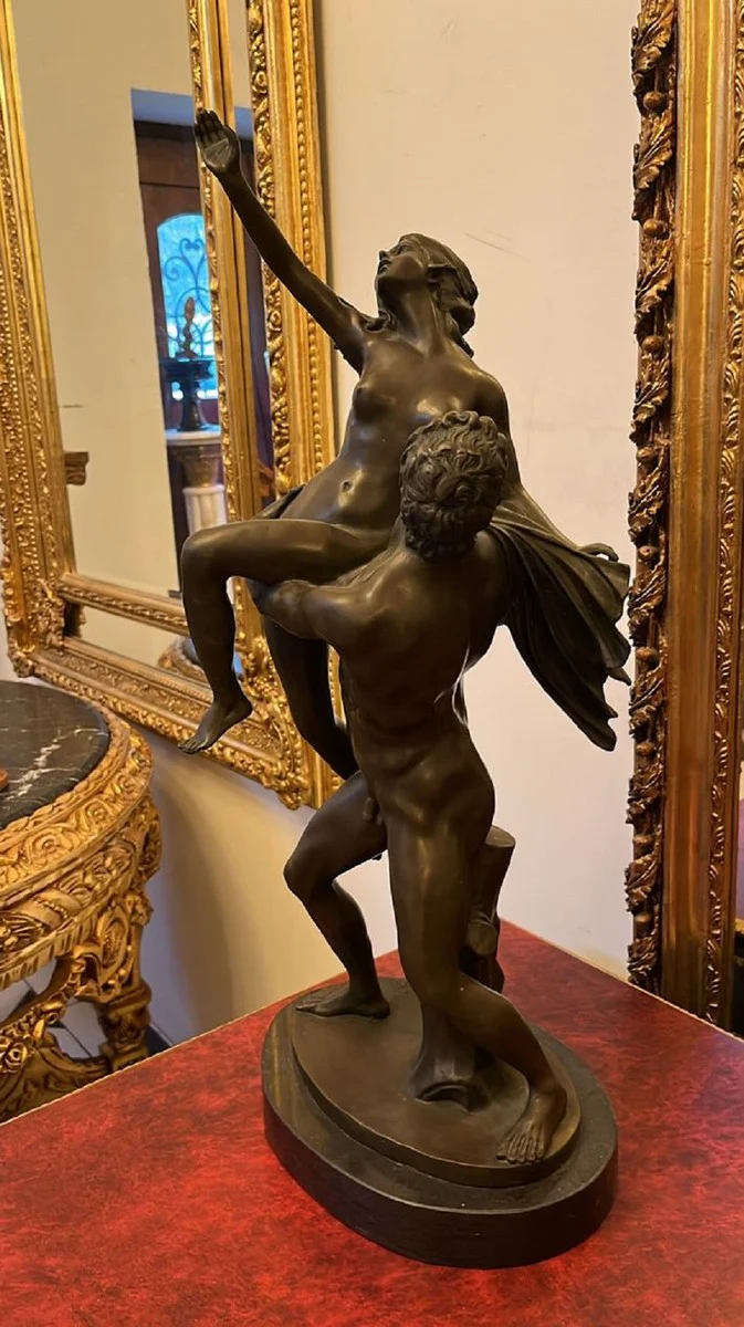 Casa Padrino escultura decorativa de bronce Art Nouveau hombre y mujer A. 70 cm