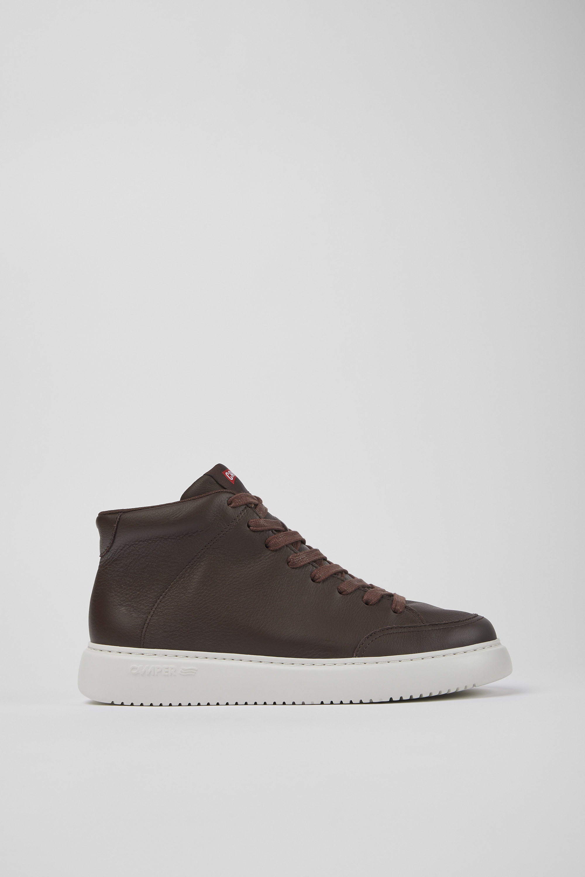 Runner K21 - Burgundy leather sneakers for men