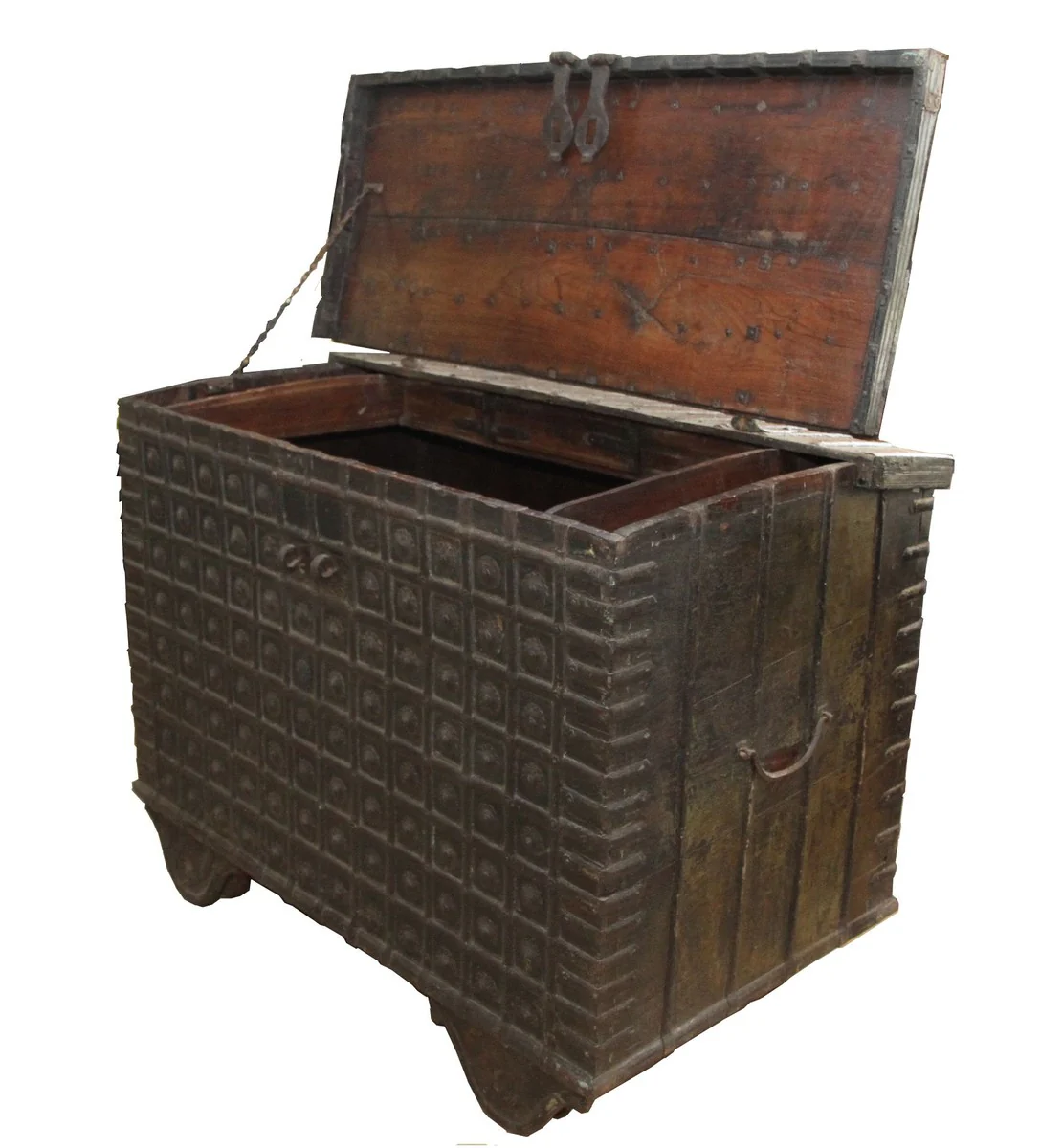 Casa Padrino Antique style solid wood chest - 122 x 75 x 91 cm