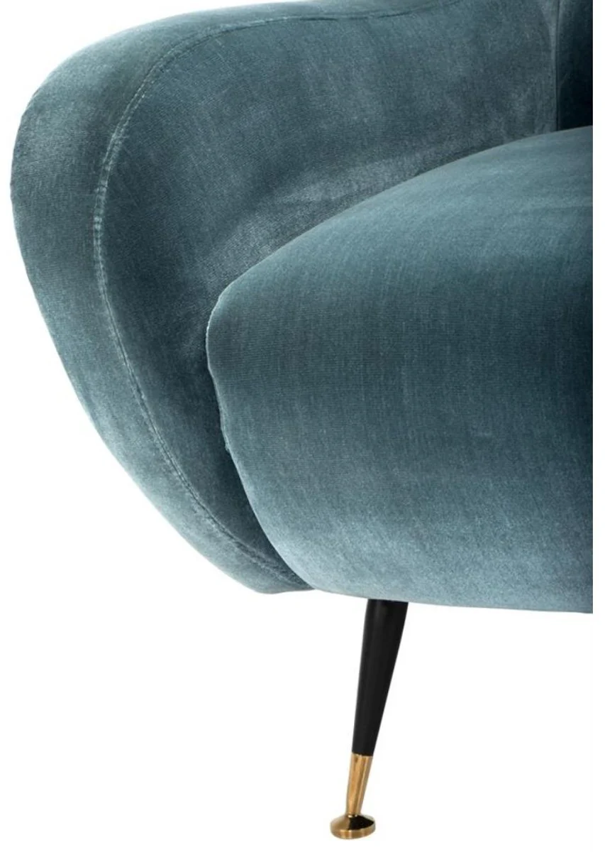 Casa Padrino Luxury Hotel Salon Sillón Turquesa 80 x 90 x H. 88 cm - mobiliario de sala de estar