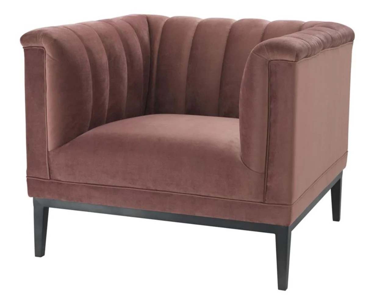 Casa Padrino sillón de lujo viejo rosa 89 x 86 x H. 75 cm - Muebles de Salón