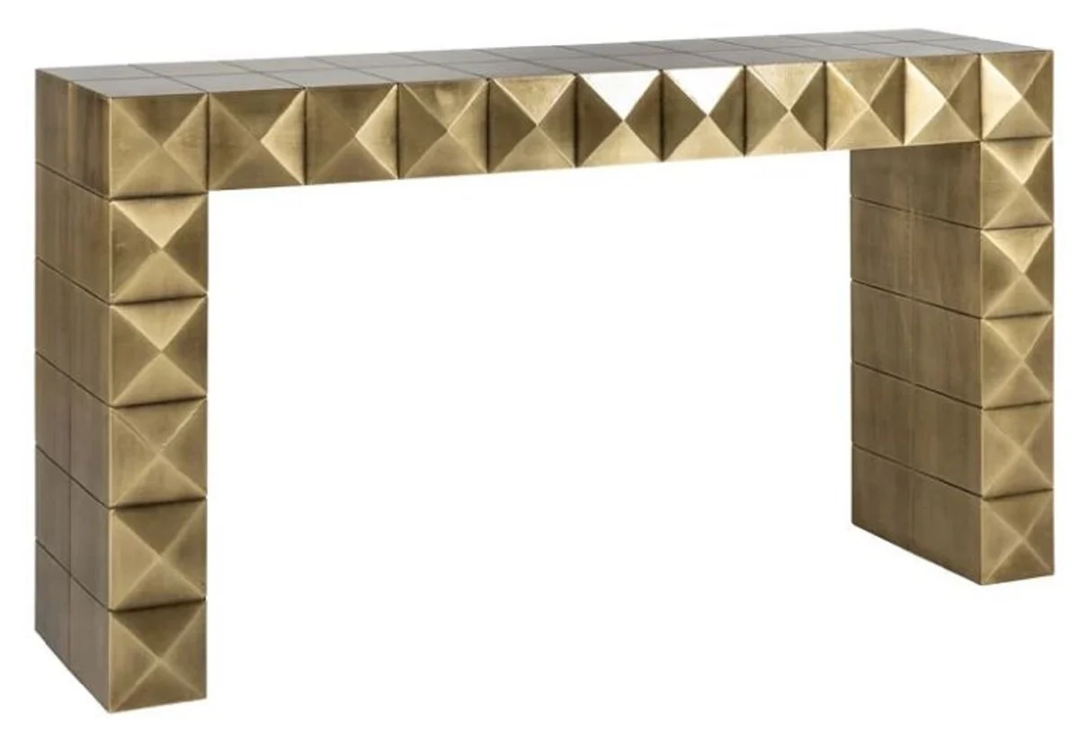 Casa Padrino consola de lujo oro 137,5 x 39 x A. 76 cm - Mesa consola rectangular - Muebles de lujo - Muebles de hotel - Interiores de lujo