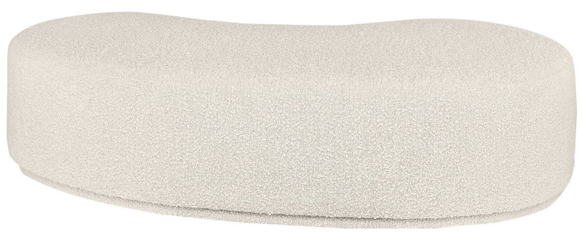 Casa Padrino banco de lujo crema 149 x 65,5 x A. 41 cm - Banco curvo - Muebles de Sala de Estar - Muebles de Hotel - Colecci¨®n de Lujo