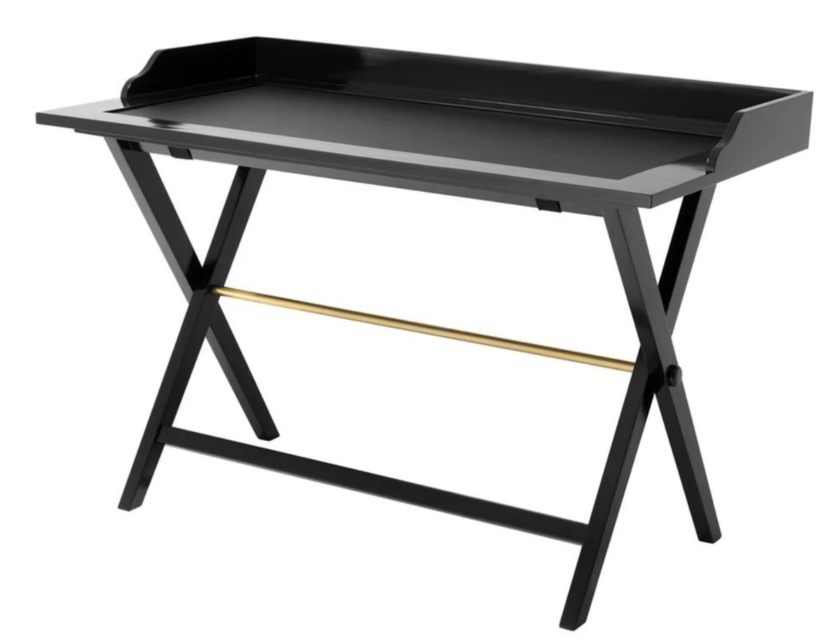 Agencia de viajes Casa Padrino con 5 cajones negro - Escritorio de lujo