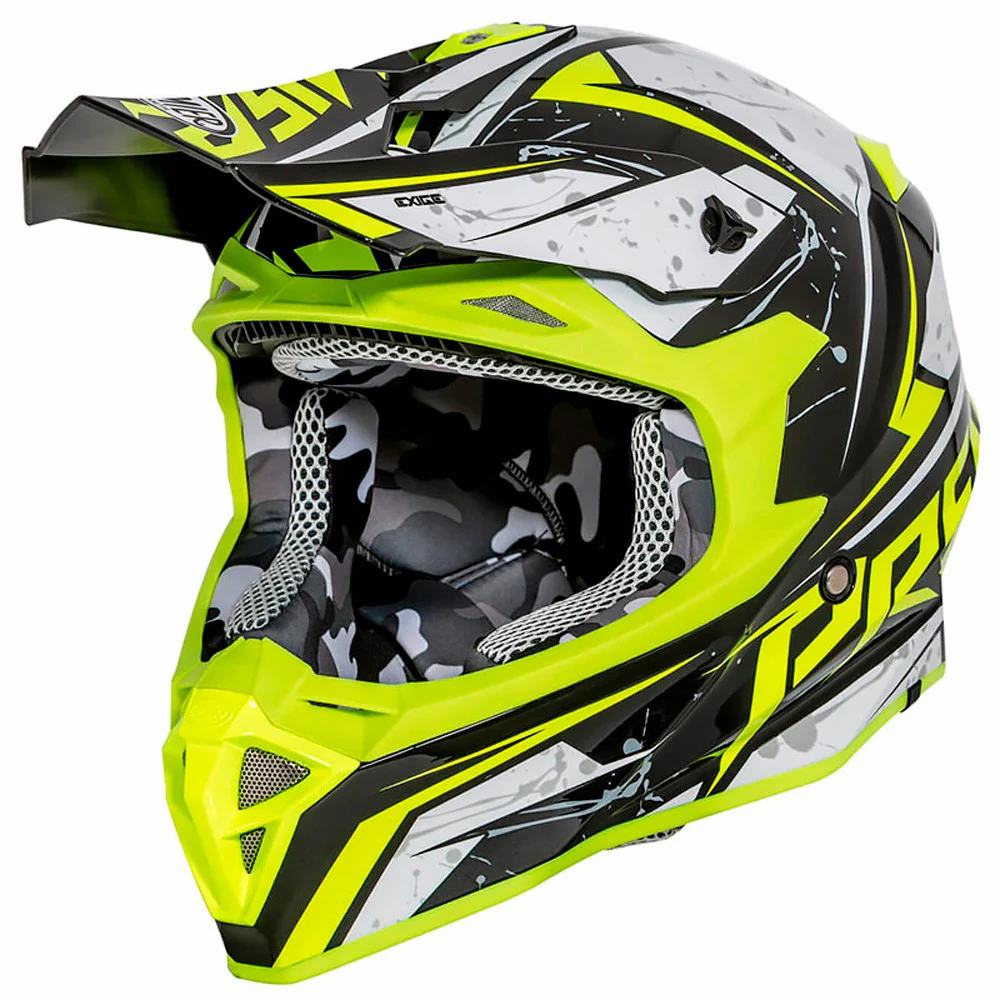 CASCO CROSS / ENDURO PREMIER EXIGE QXY NEGRO / FLUOR