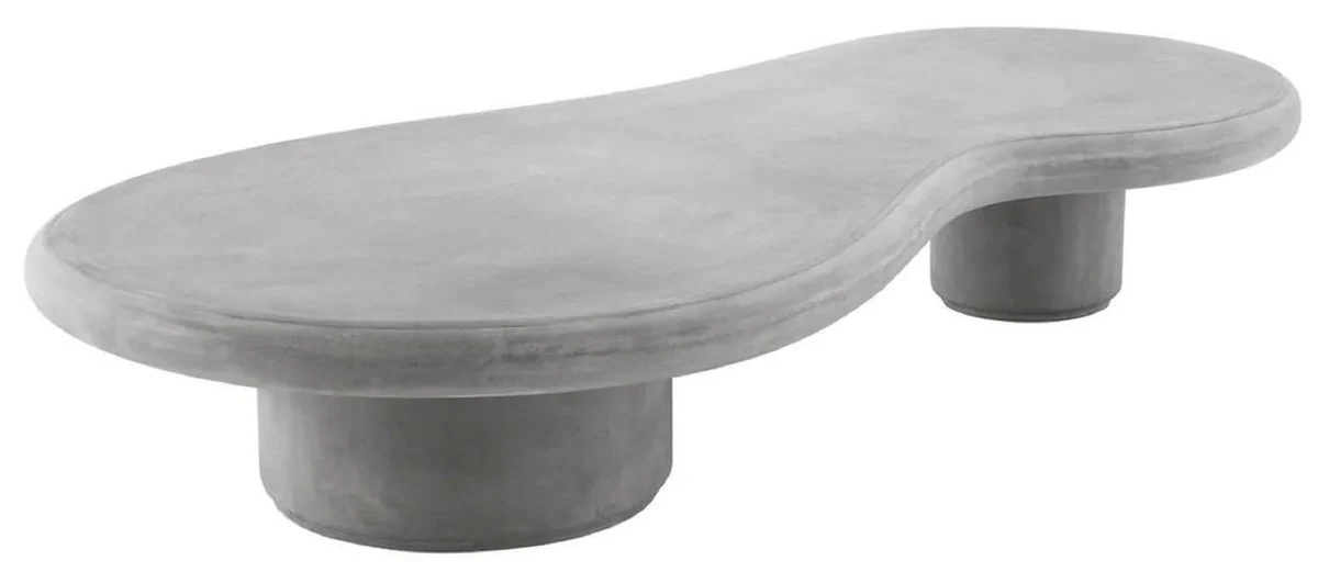 Casa Padrino mesa de jard¨ªn de lujo gris 181 x 89,5 x A. 31 cm - Mesa de centro de jard¨ªn de hormig¨®n armado con fibra de vidrio - Muebles de jard¨ªn y terraza - Calidad de lujo