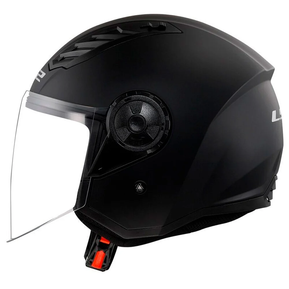 CASCO JET LS2 OF616 AIRFLOW II SOLID NEGRO MATE