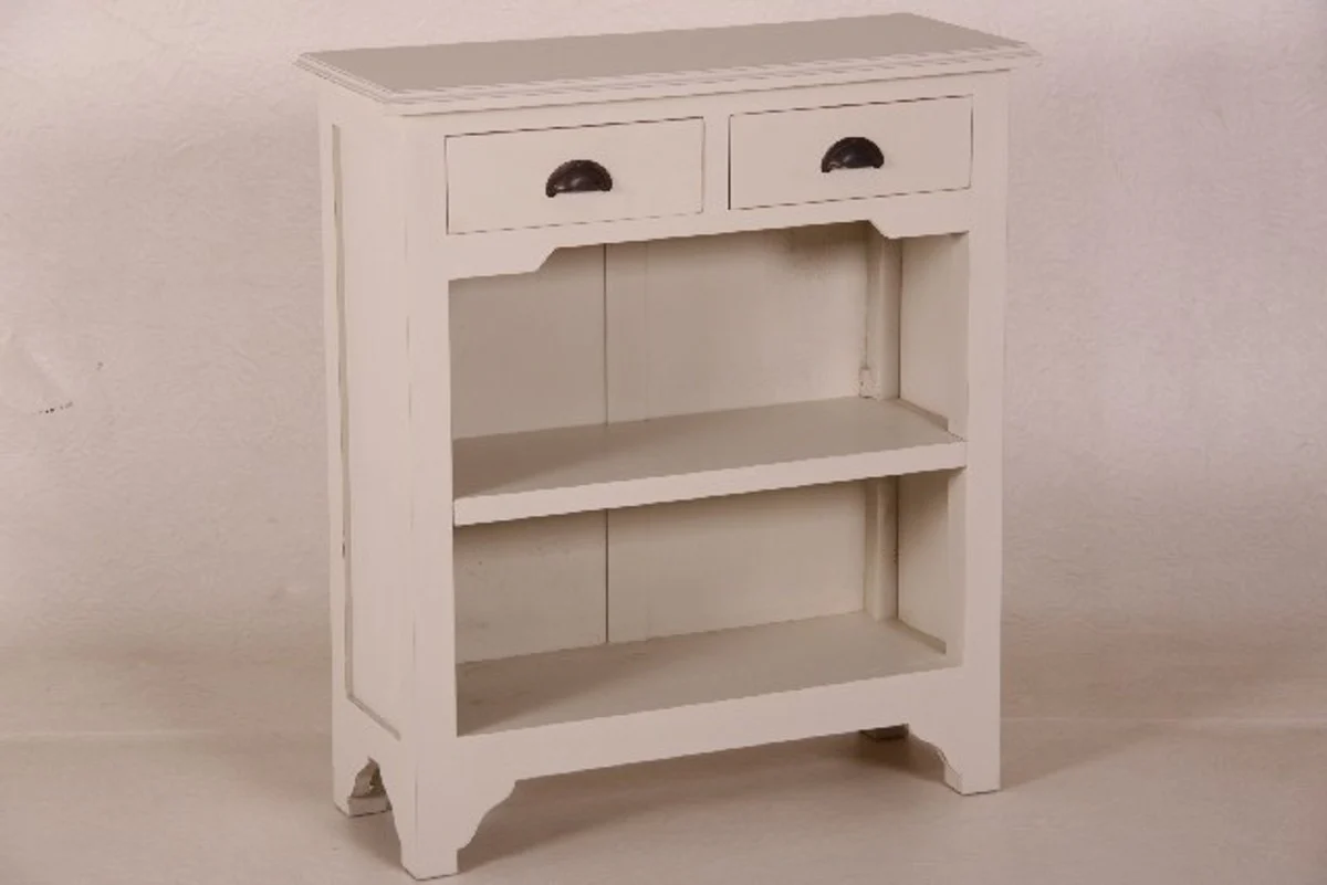 Casa Padrino country-style console table with 2 drawers white - Shabby Chic Furniture