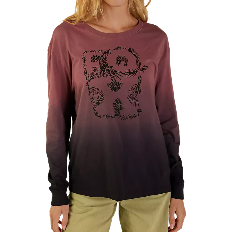 Womens Sensory Dye Long Sleeve Basic Tee