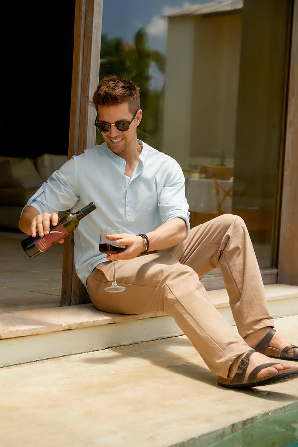 Cotton Linen Plain Color Casual Long Sleeve Shirt