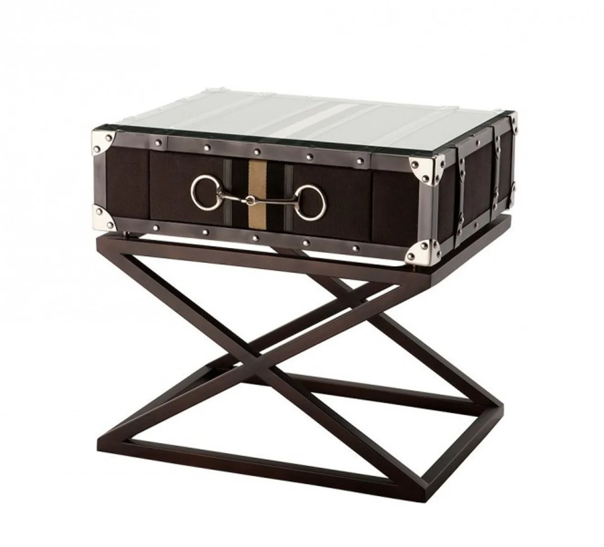 Casa Padrino luxury art deco designer side table grey - Hotel Table Furniture