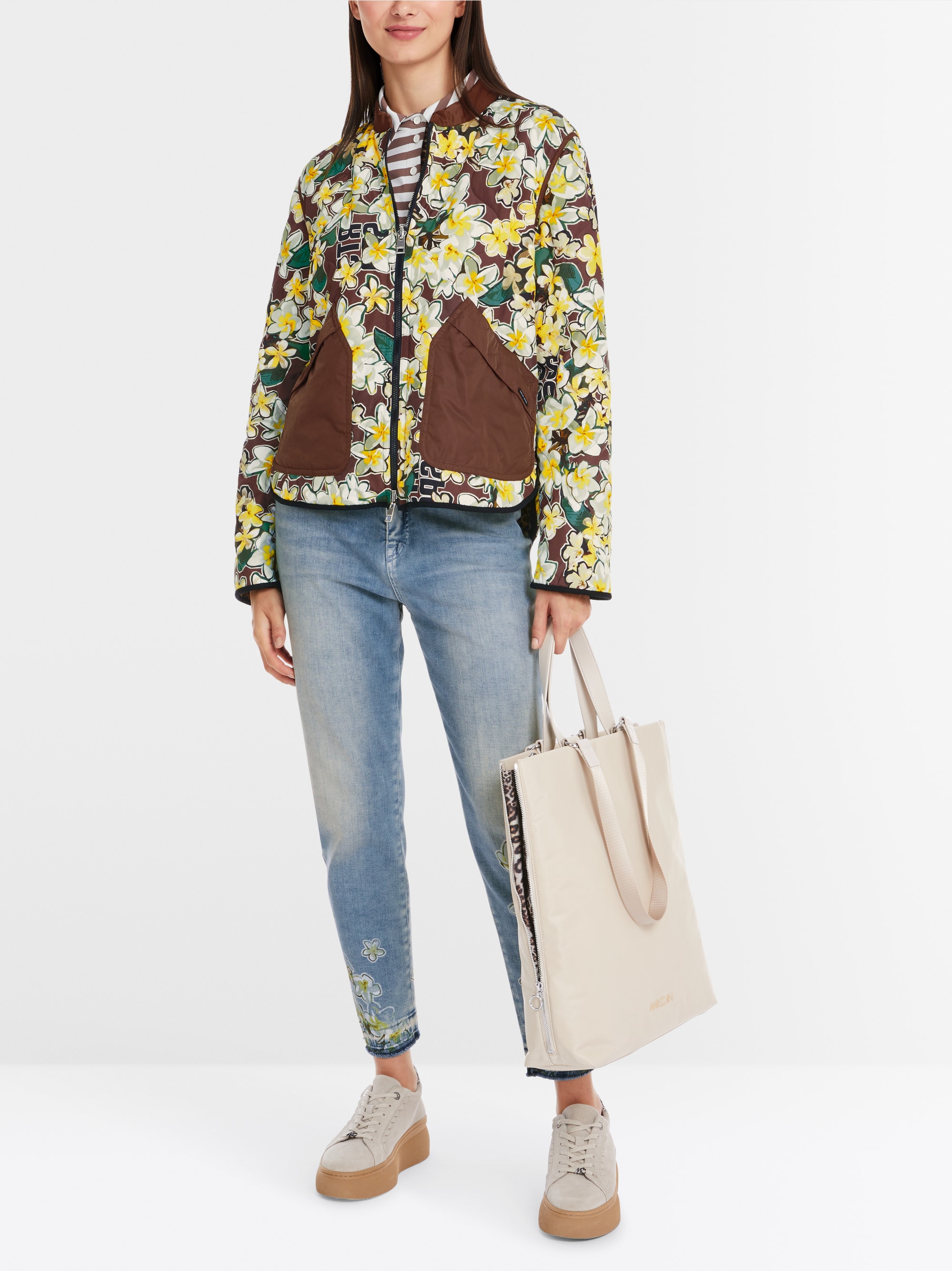 Marc-Cain Rethink Together print reversible jacket