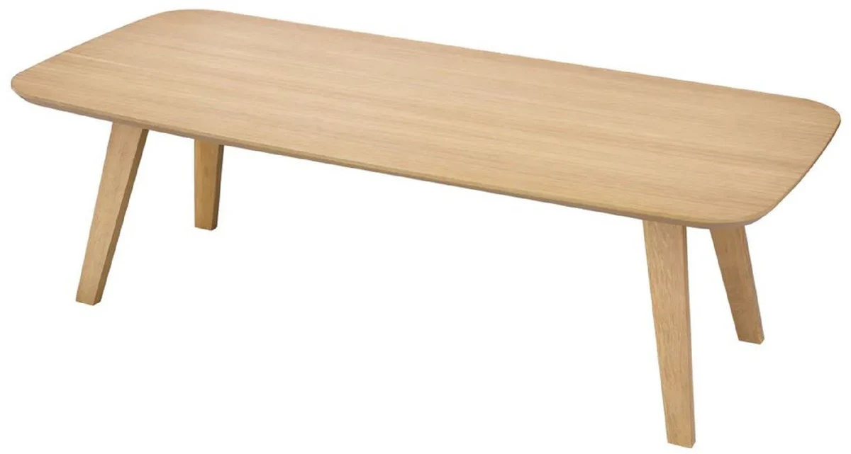 Casa Padrino mesa de comedor de lujo natural 245 x 109,5 x A. 77 cm - Mesa de cocina rectangular de madera maciza - Muebles de comedor - Muebles de cocina - Muebles de lujo