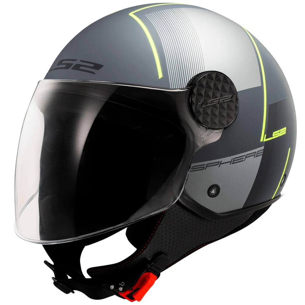 CASCO JET LS2 OF558 SPHERE LUX FIRM - NEGRO / TITANIO