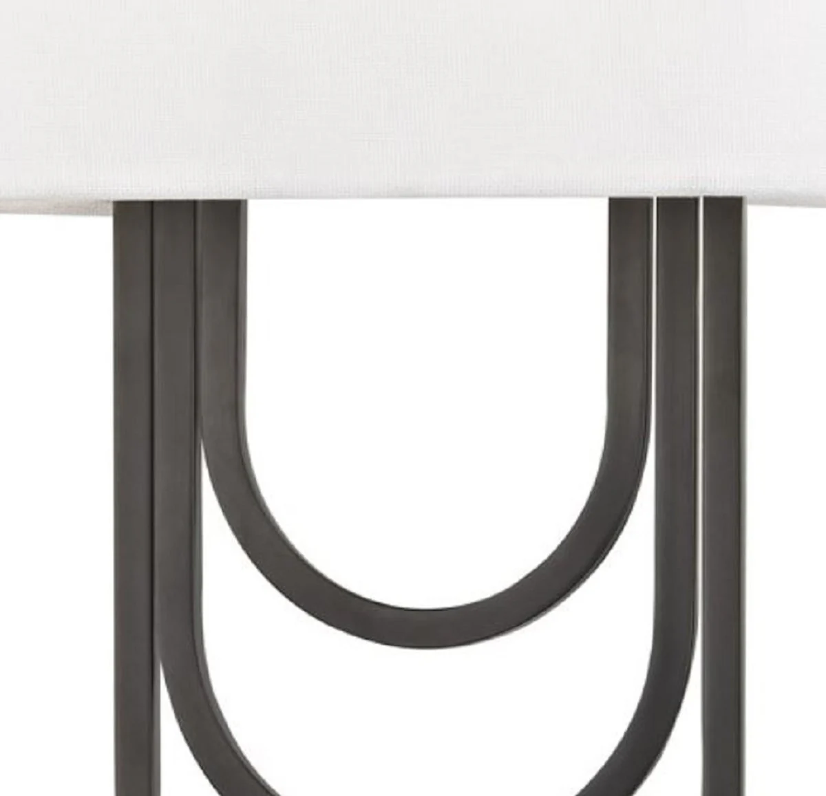 Casa Padrino lámpara de pared de lujo bronce antiguo / blanco 20,3 x 9,5 x H. 34,3 cm - Lámpara de Pared de Diseño con Pantalla