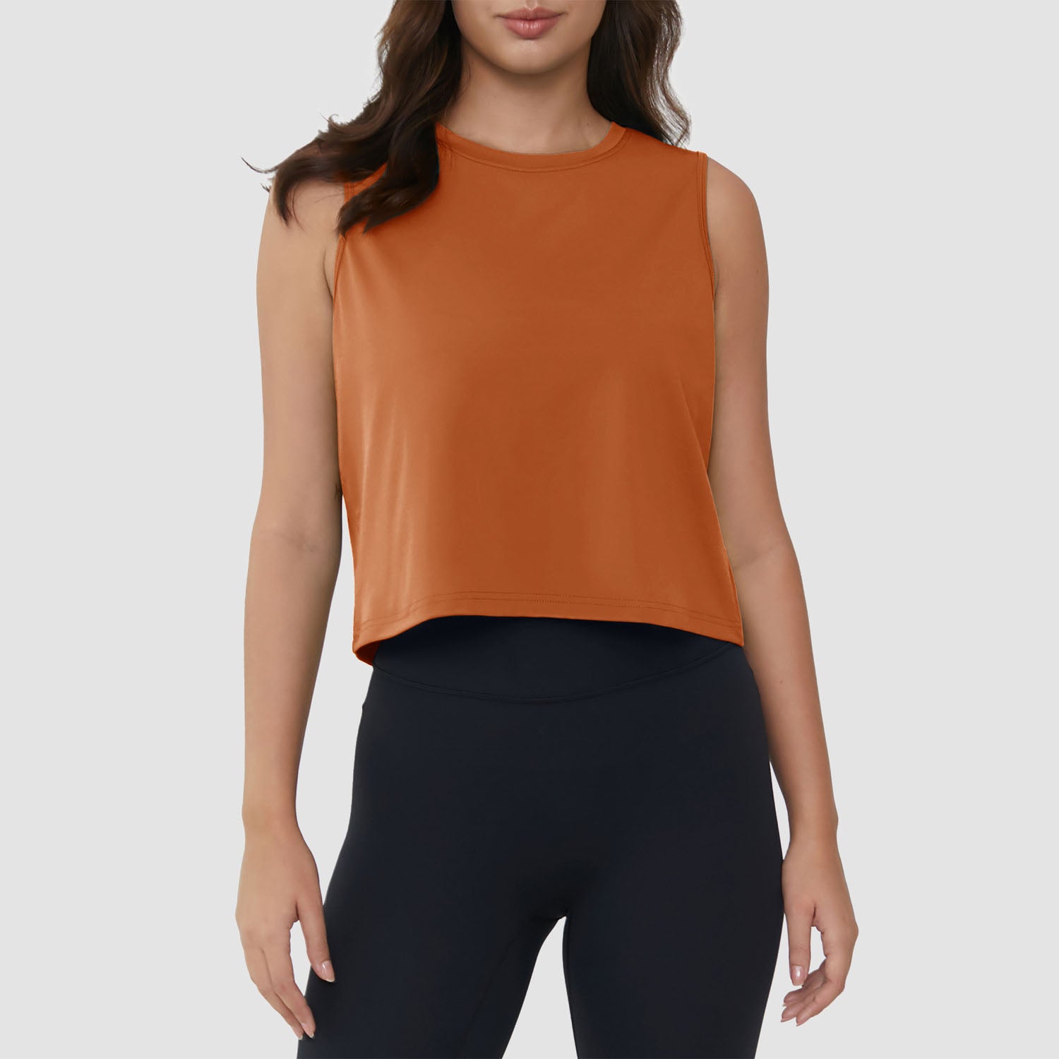 Crop Tops for Women Athletic Running Workout UPF 50+ Cropped Tank Tops