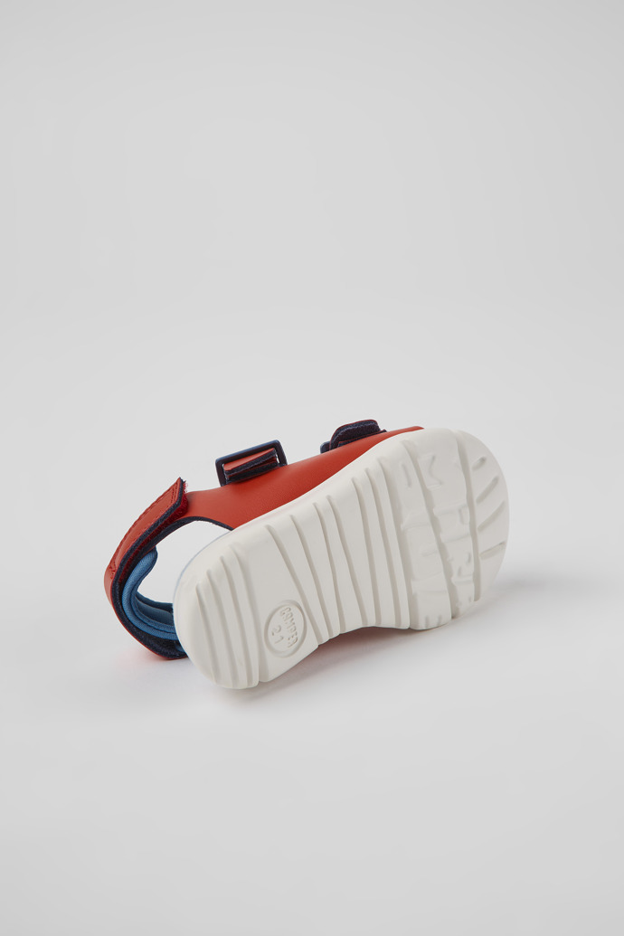 Caterpillar Red leather sandals for boys