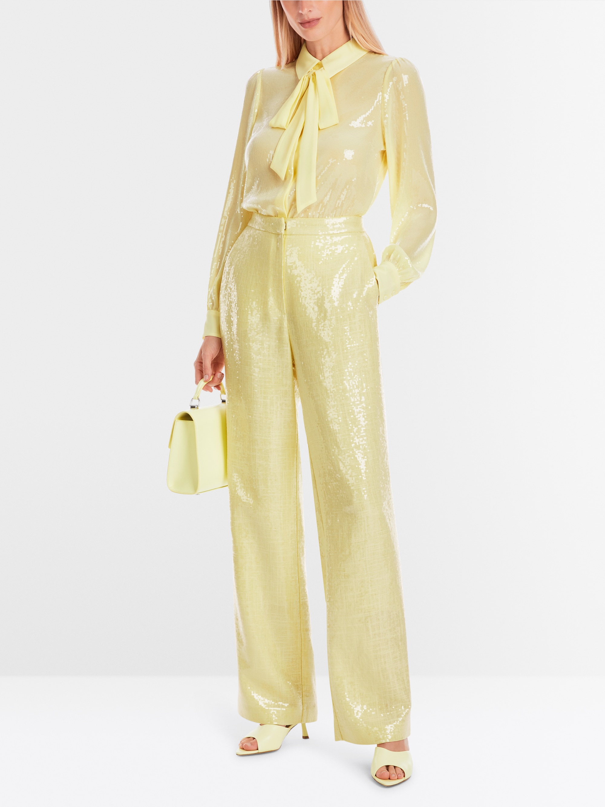 Marc-Cain WUKARI sequin fabric trousers