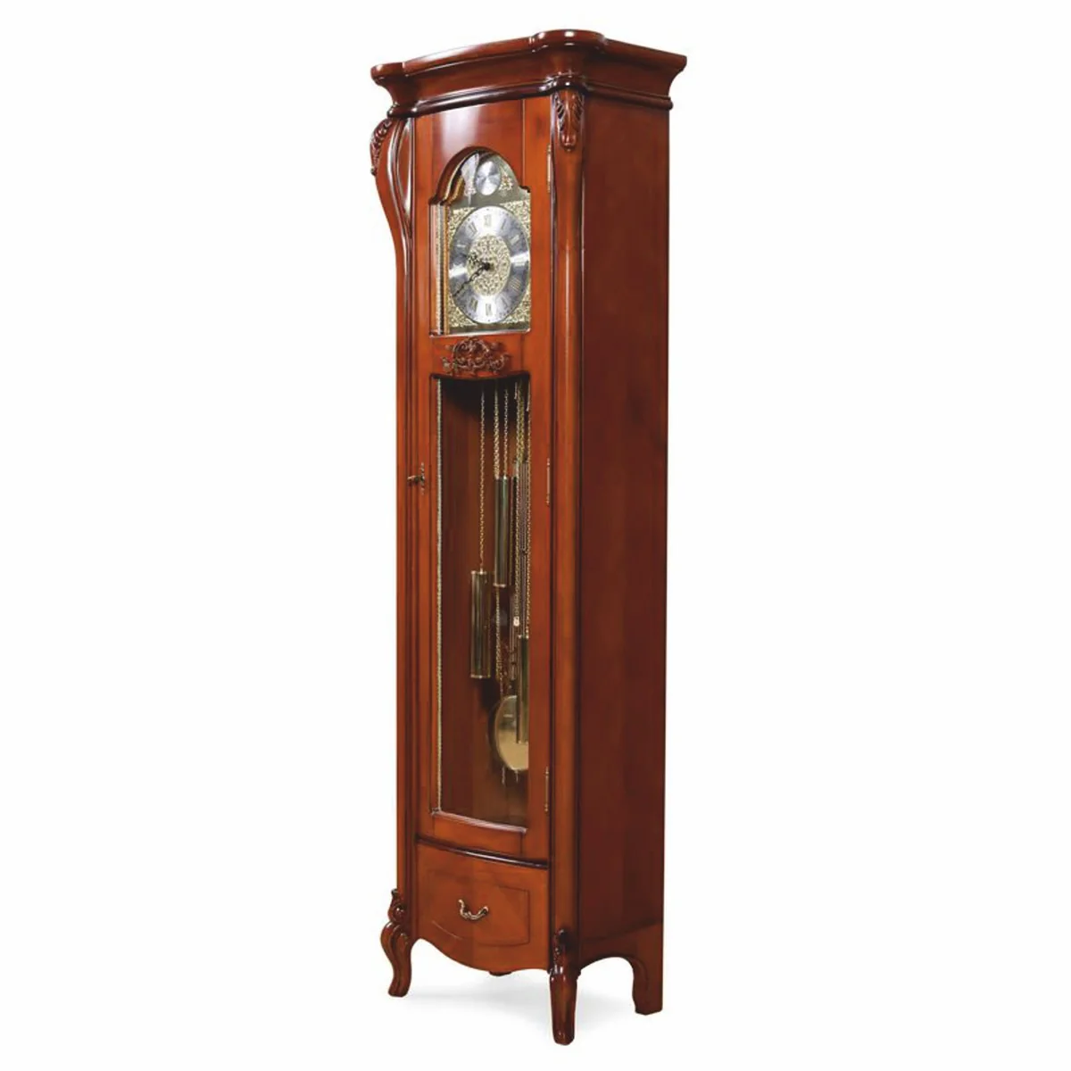 Casa Padrino reloj de abuelo / reloj de p¨¦ndulo barroco de lujo marr¨®n A. 206 cm - Muebles barrocos