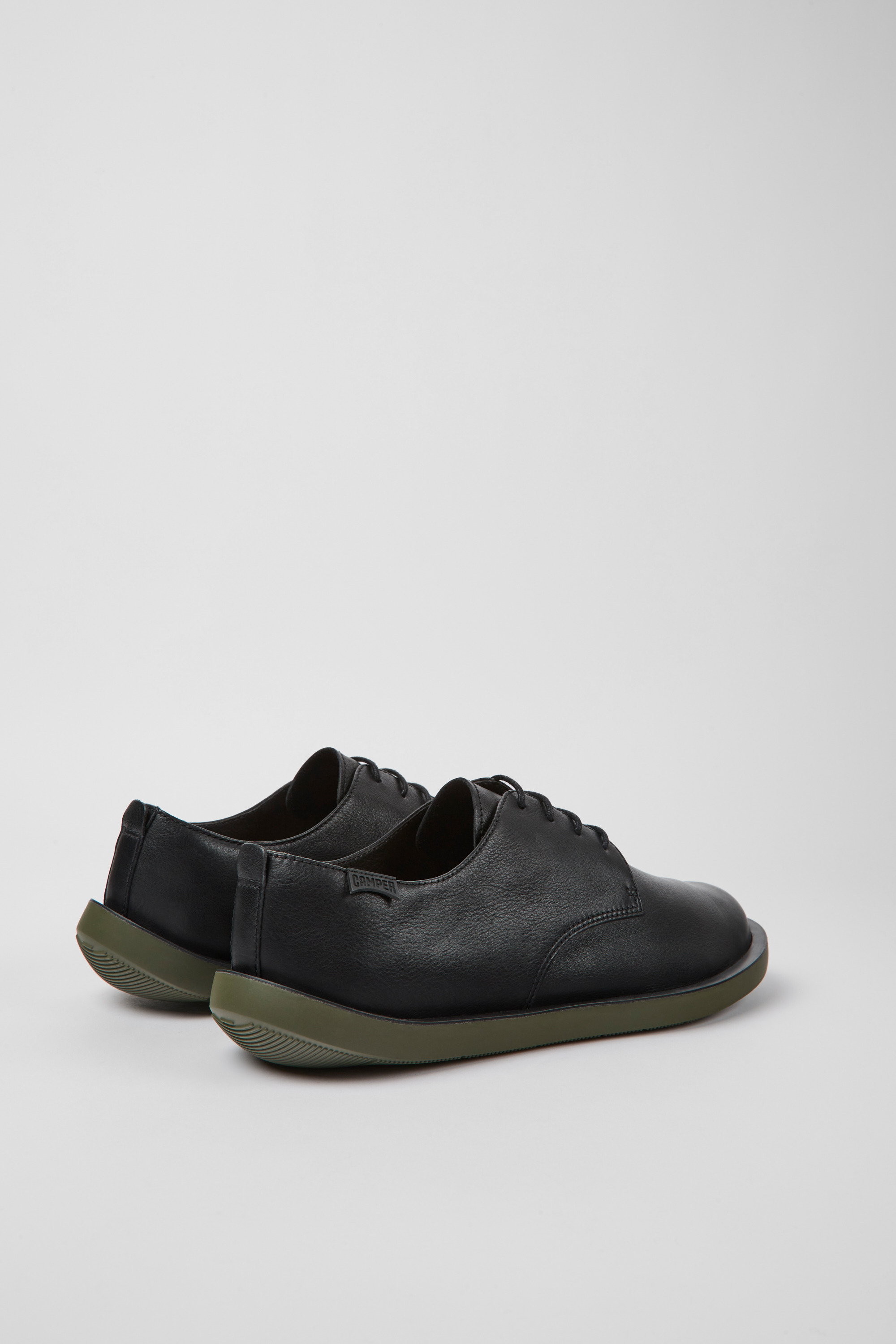 Wagon - Black leather shoes for men