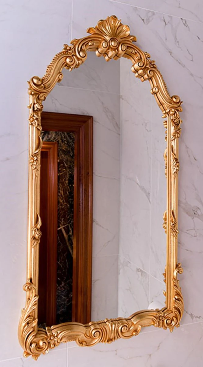 Casa Padrino espejo barroco de lujo oro A. 111 cm - Magn¨ªfico espejo de pared de estilo barroco - Hecho en Italia