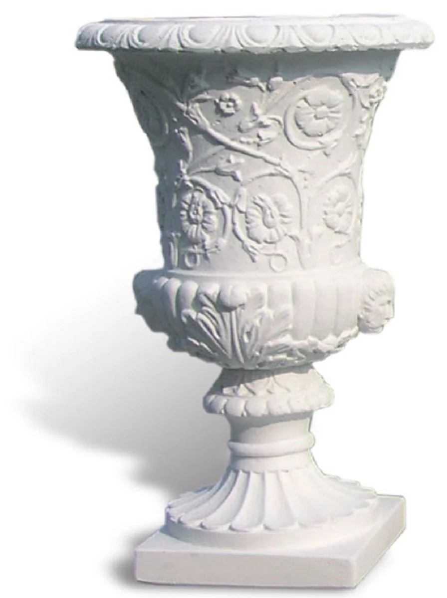 Casa Padrino maceta barroco de lujo blanco mate ? 40 x A. 60 cm - Hecho en Italia