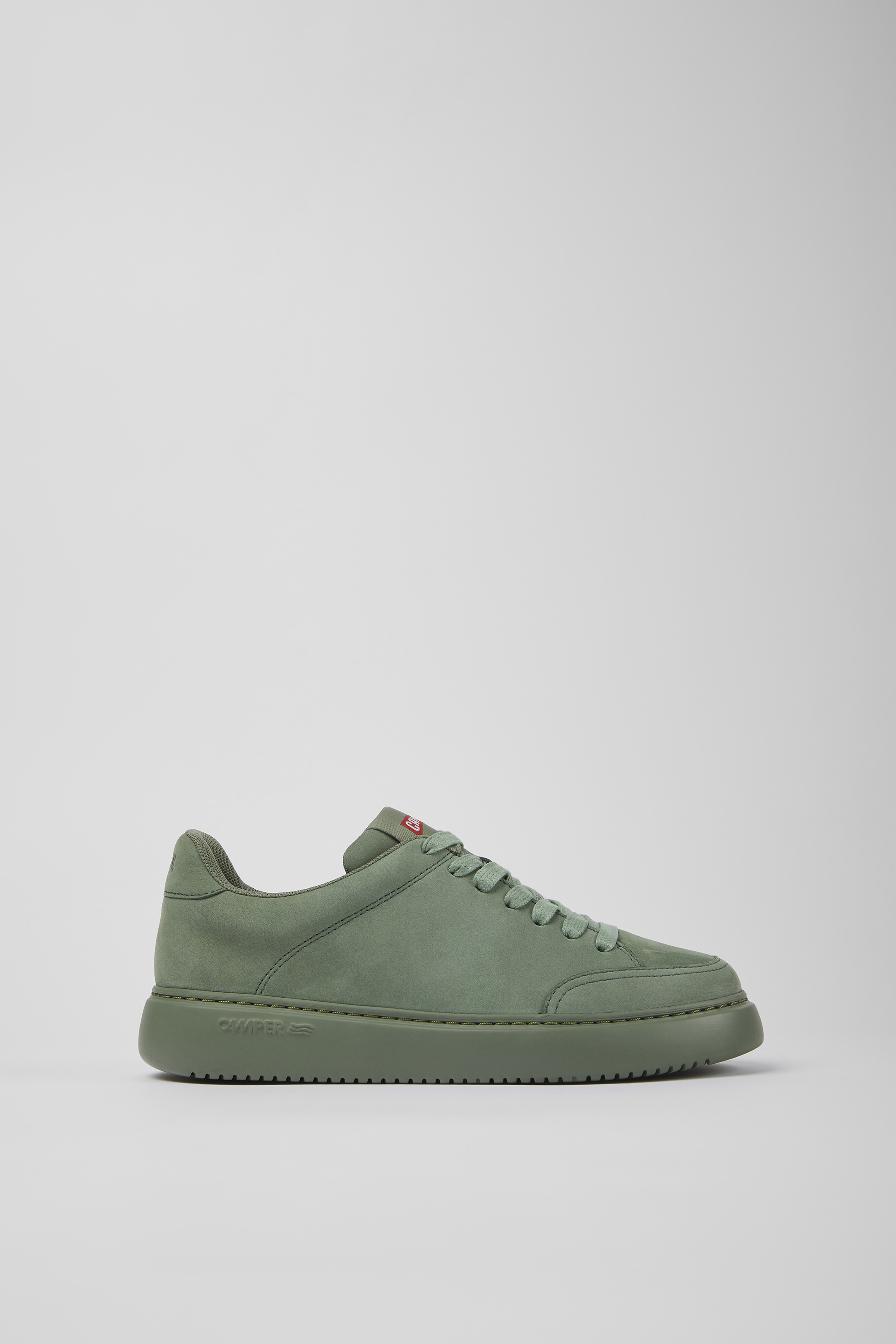 Runner K21 - Green nubuck sneakers for women