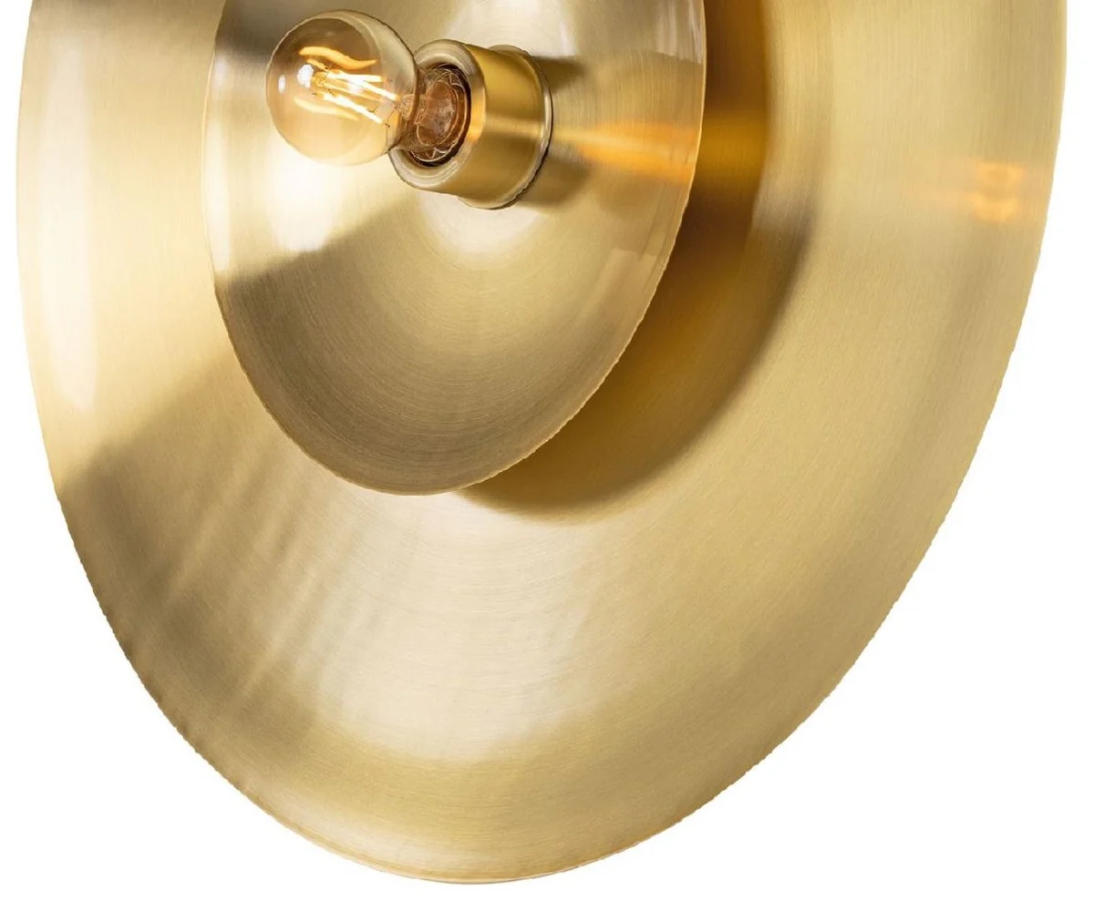 Casa Padrino lámpara de pared de lujo Ø 60 cm - Lámpara de pared redonda de latón - Lámpara de Pared para Hotel y Restaurante - Calidad de Lujo