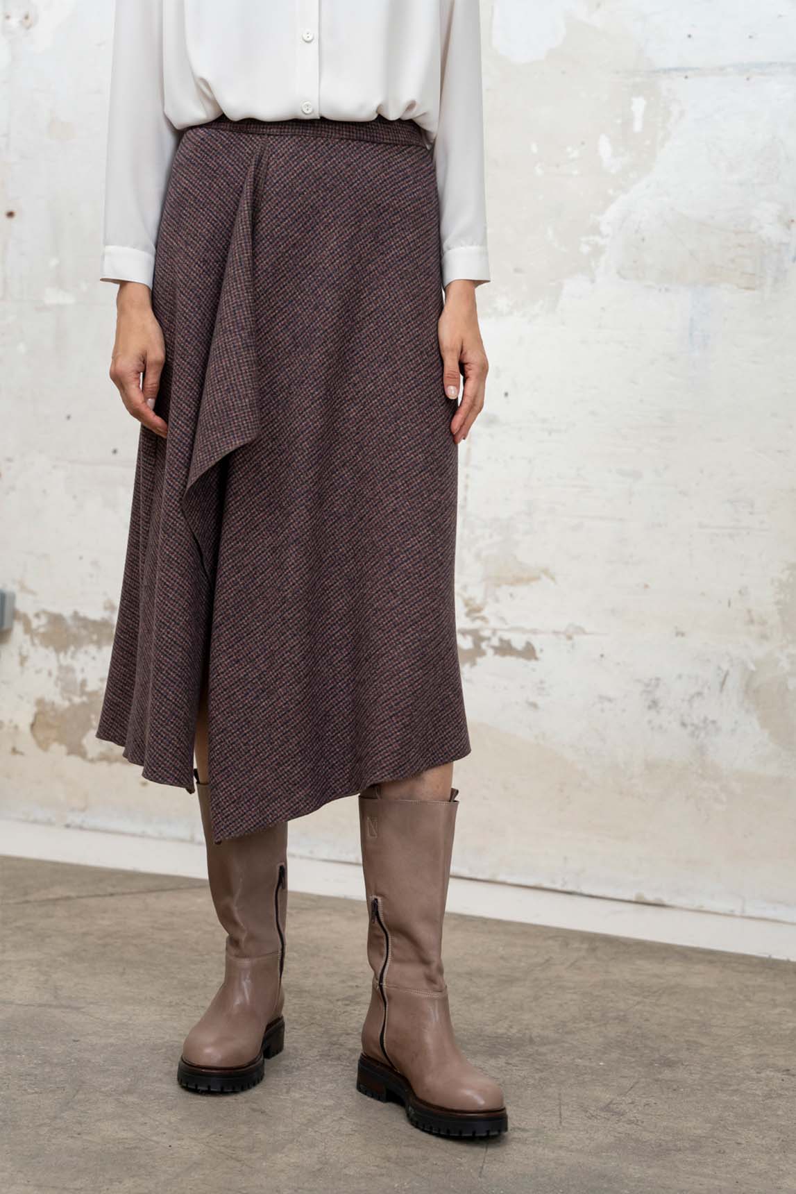 Rivera-spain Falda Gisela burdeos