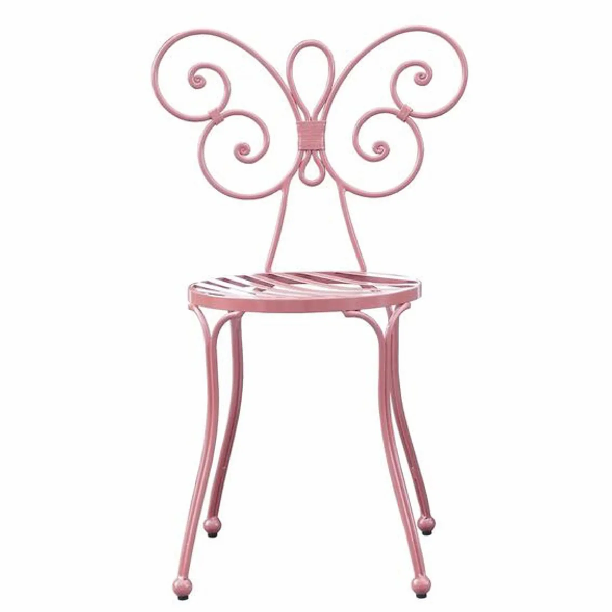 Casa Padrino conjunto de 4 sillas de jard¨ªn Art Nouveau rosa A. 85 cm - Muebles de jard¨ªn