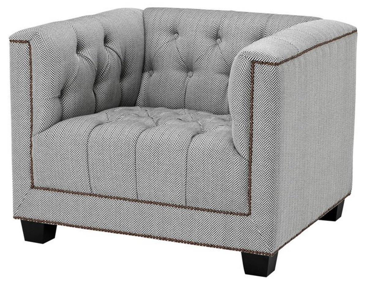 Casa Padrino de diseño de lujo silla de gris hotel - muebles del hotel de lujo