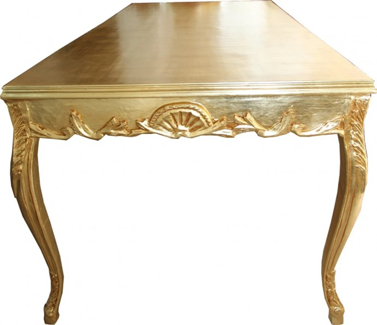 Casa Padrino Baroque Gold dining table 200 x 99 cm Mod2 - dining table - furniture antique style
