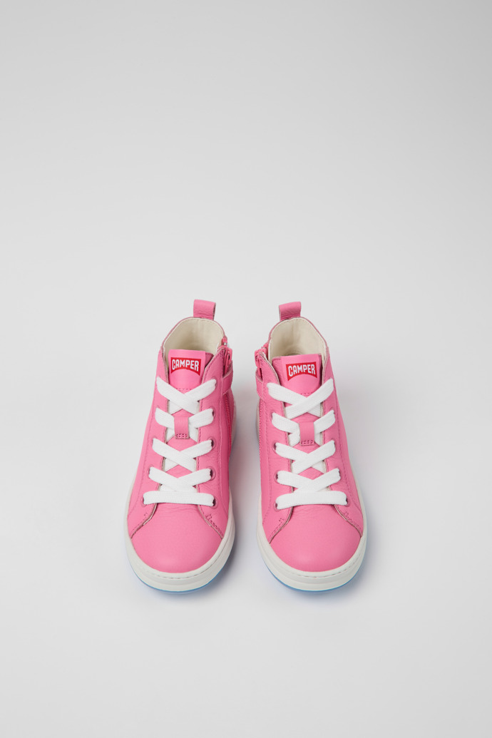 Runner Pink leather sneakers for boys